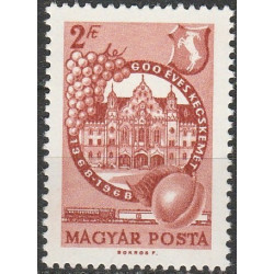 Vengrijos pašto ženklai (1968). Miestų istorija (Kečkemėtas)