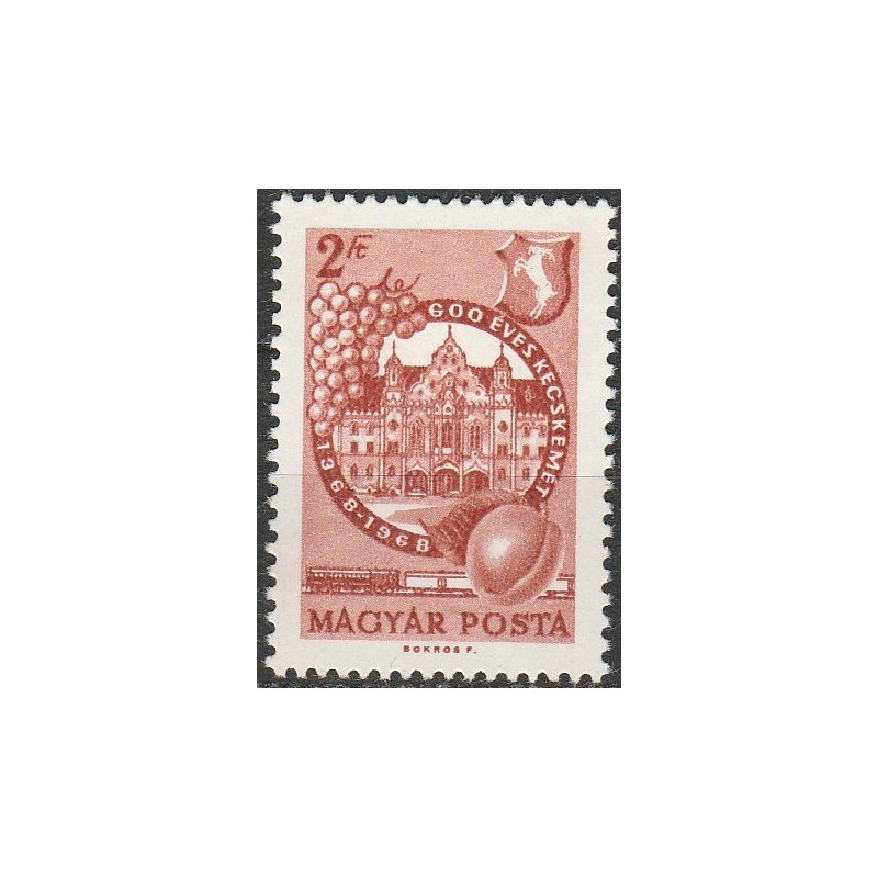 Vengrijos pašto ženklai (1968). Miestų istorija (Kečkemėtas)