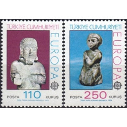 Turkijos pašto ženklai (1974). Skulptūros