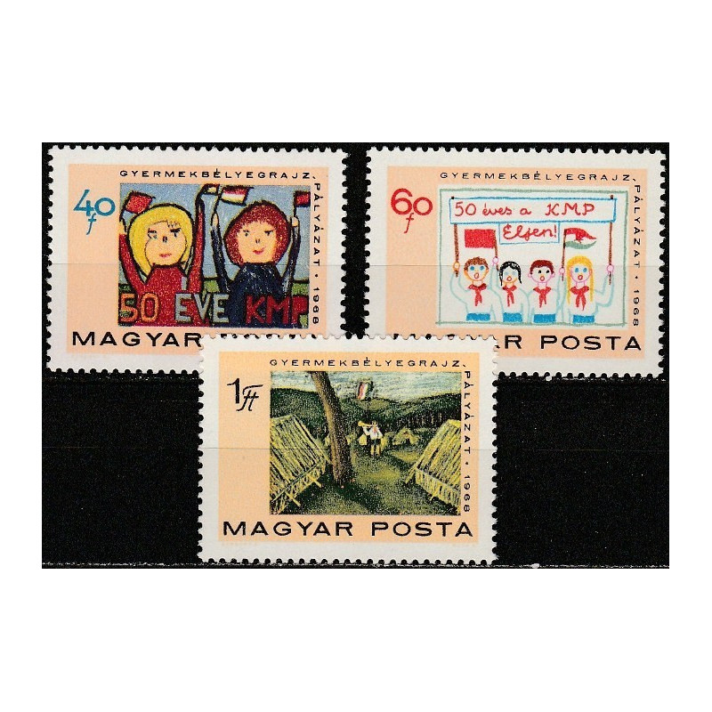 Hungary stamps (1968) for sale. Communist Party anniversary