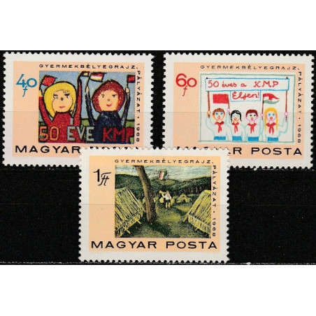 Vengrijos pašto ženklai (1968). Komusintų partijos sukaktis