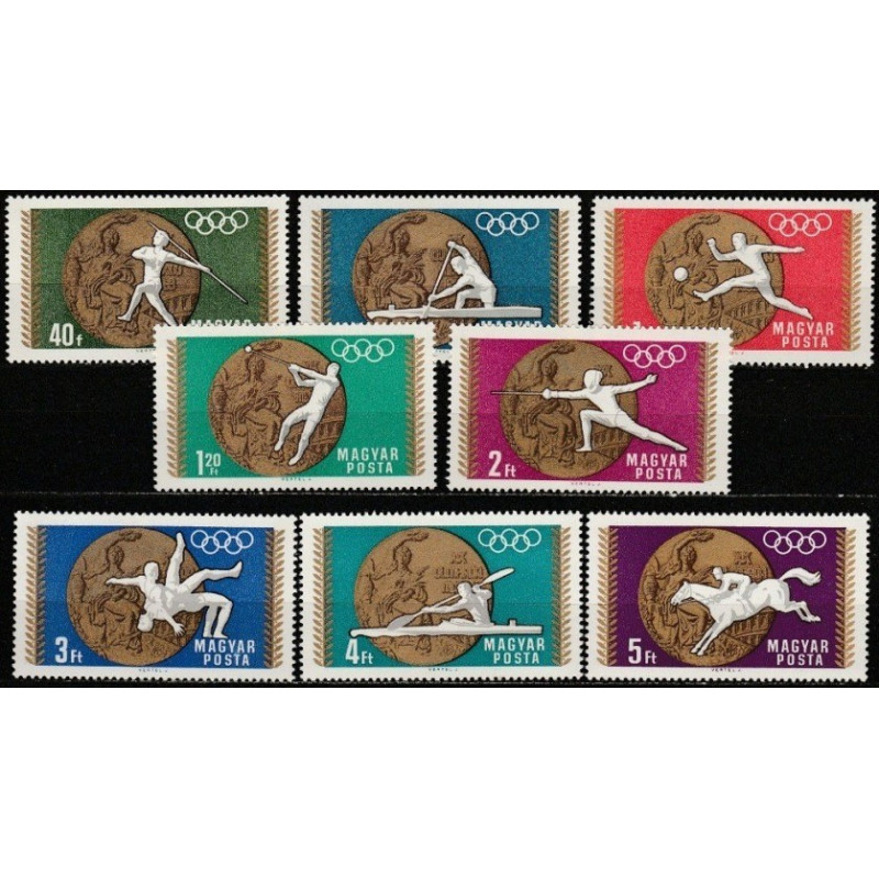 Hungary stamps (1969) for sale. Olympic Games Mexico City