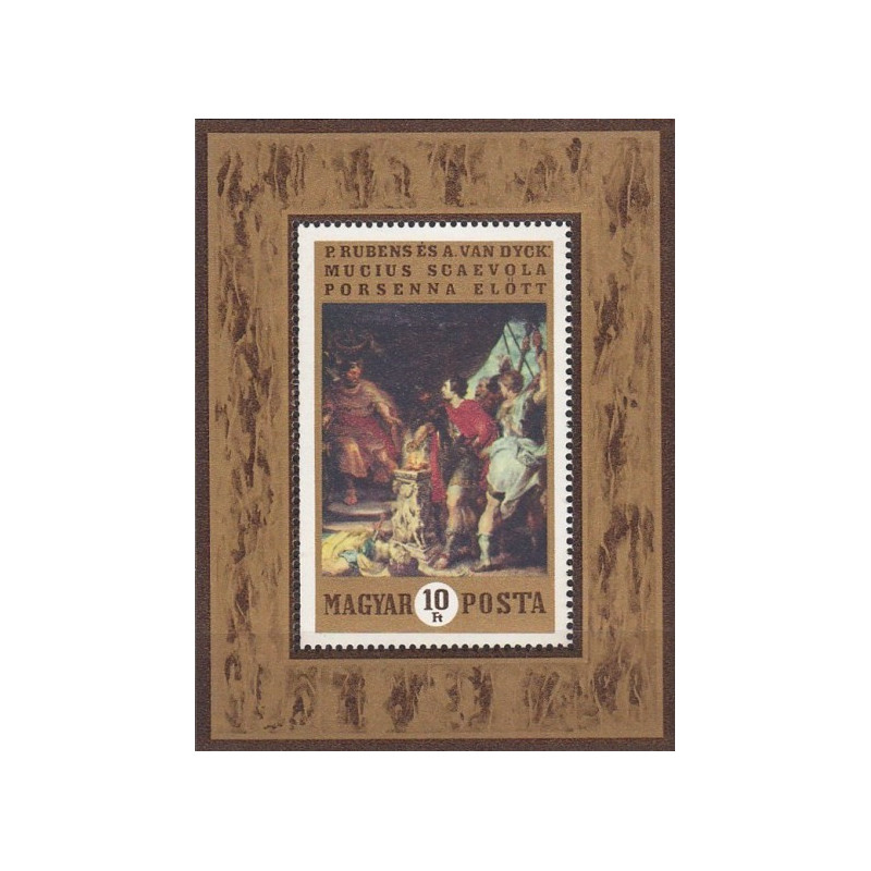 Vengrijos pašto ženklai (1970). Rubenso ir Van Dyko paveikslas
