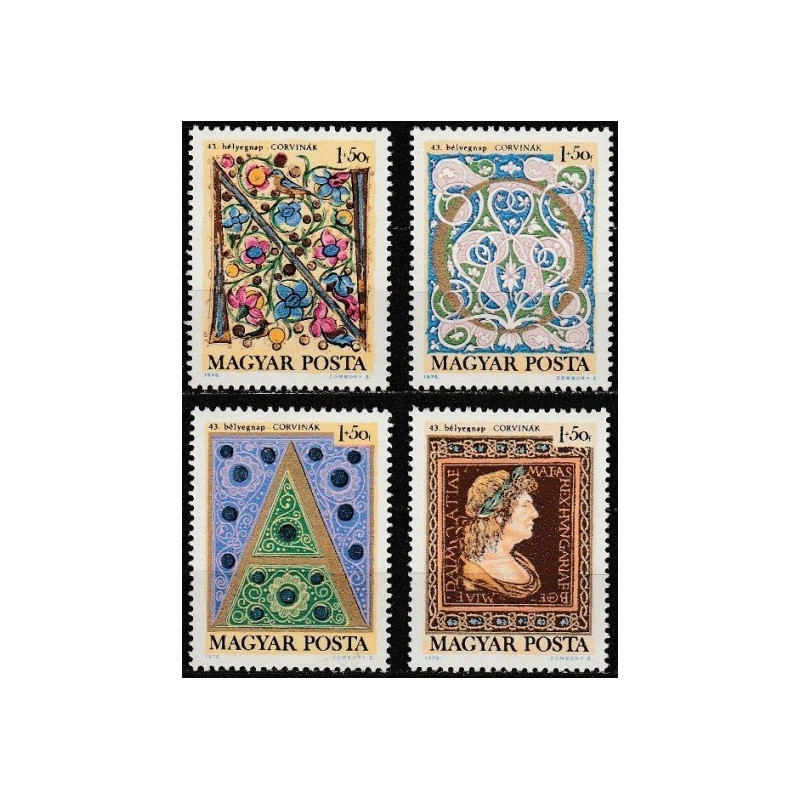 Vengrijos pašto ženklai (1970). Karaliaus bibliotekos rankraščiai