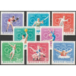 Vengrijos pašto ženklai (1970). Sportas