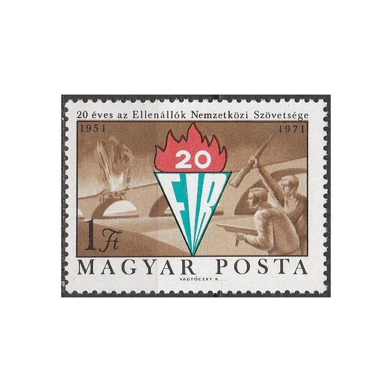 Vengrijos pašto ženklai (1971). Politinių kalinių federacija