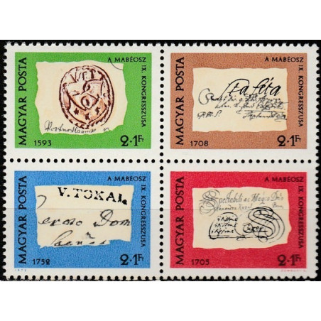 Vengrijos pašto ženklai (1972). Pašto istorija (senoviniai laiškai)