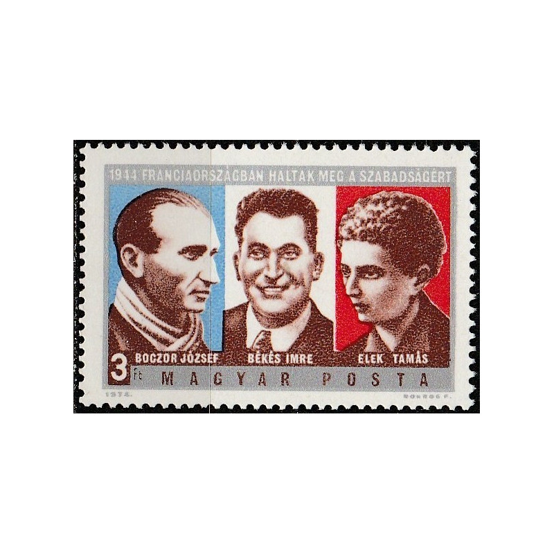 Vengrijos pašto ženklai (1974). Žymūs žmonės (2-asis pasaulinis karas)