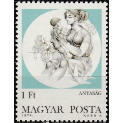 Vengrijos pašto ženklai (1974). Motinystė