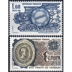 Prancūzijos pašto ženklai (1982). Istoriniai įvykiai