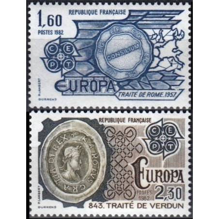 Prancūzijos pašto ženklai (1982). Istoriniai įvykiai