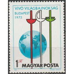 Vengrijos pašto ženklai (1975). Fechtavimas