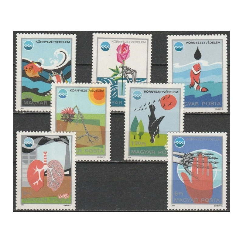 Vengrijos pašto ženklai (1975). Aplinkos apsauga