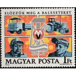 Vengrijos pašto ženklai (1976). Darbininkai