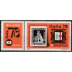 Vengrijos pašto ženklai (1976). Filatelijos paroda Italia