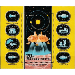 Vengrijos pašto ženklai (1976). Kosmoso tyrinėjimai