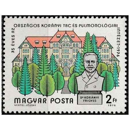 Vengrijos pašto ženklai (1976). Medicinos institutas