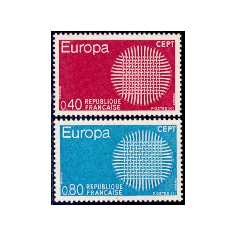 Prancūzijos pašto ženklai (1970) - Fantastiškos Europa ženklų kainos‎