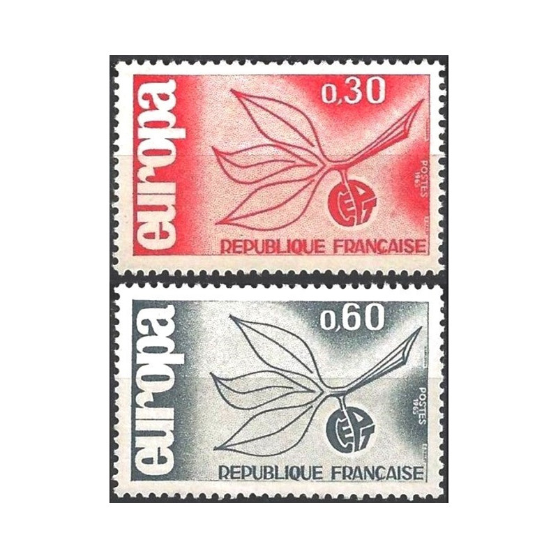 Prancūzijos pašto ženklai (1965) - Fantastiškos Europa ženklų kainos‎