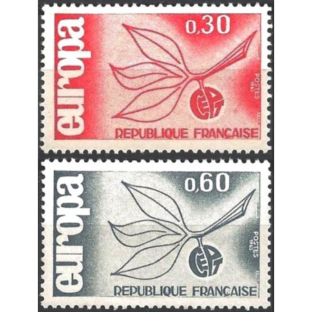 Prancūzijos pašto ženklai (1965) - Fantastiškos Europa ženklų kainos‎