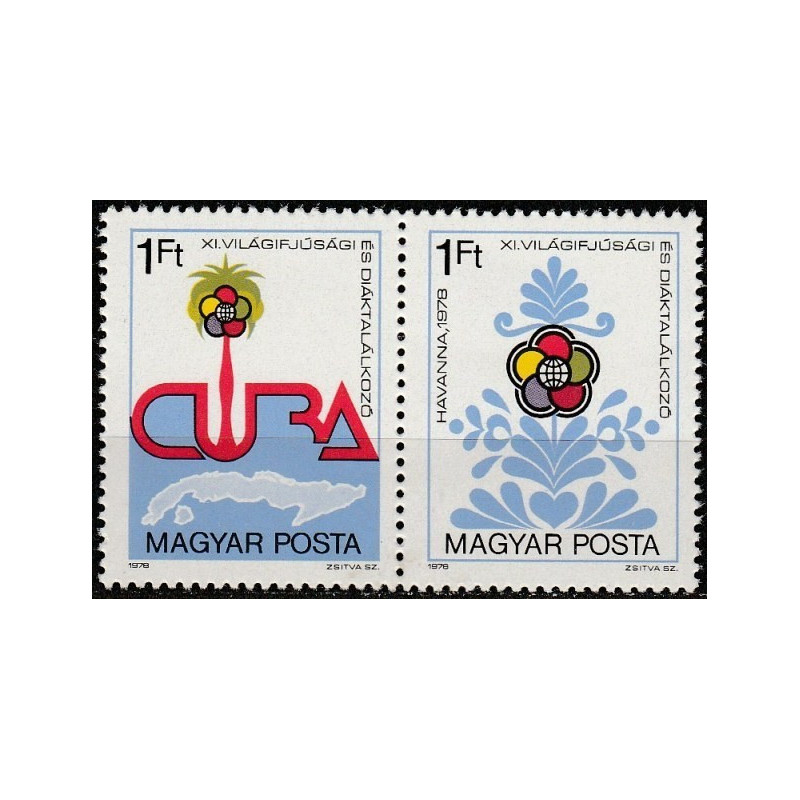 Hungary stamps (1978) for sale. Youth festival
