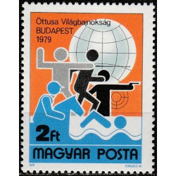 Vengrijos pašto ženklai (1979). Penkiakovės pasaulio čempionatas