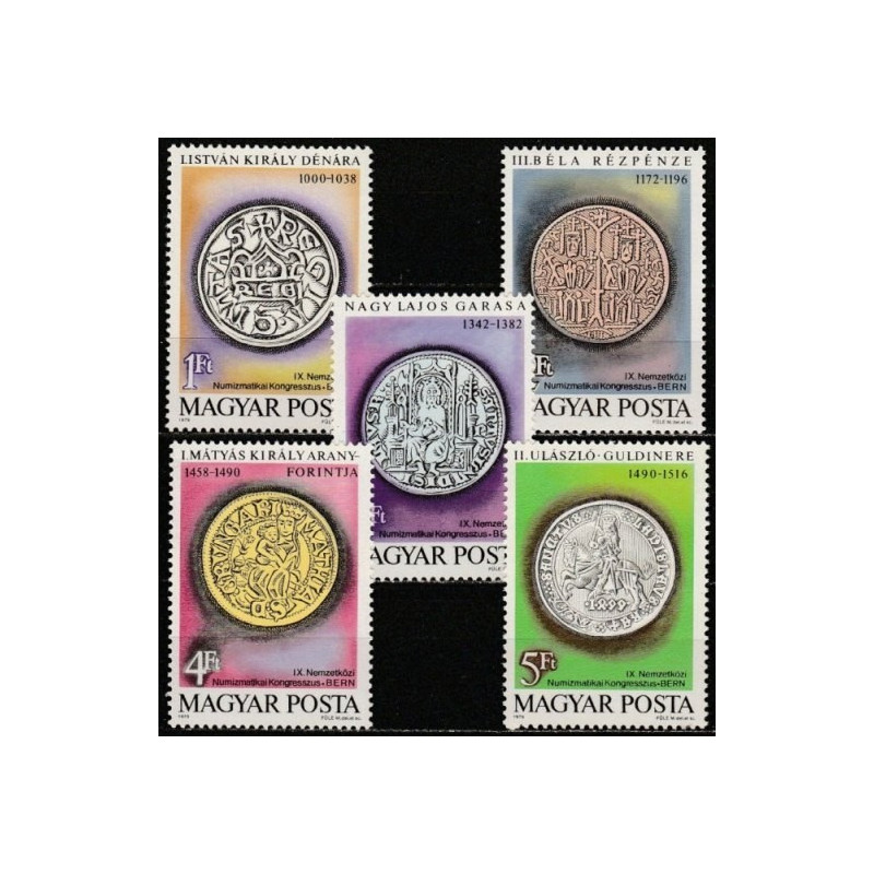 Hungary stamps (1979) for sale. Numismatic congress (coins)